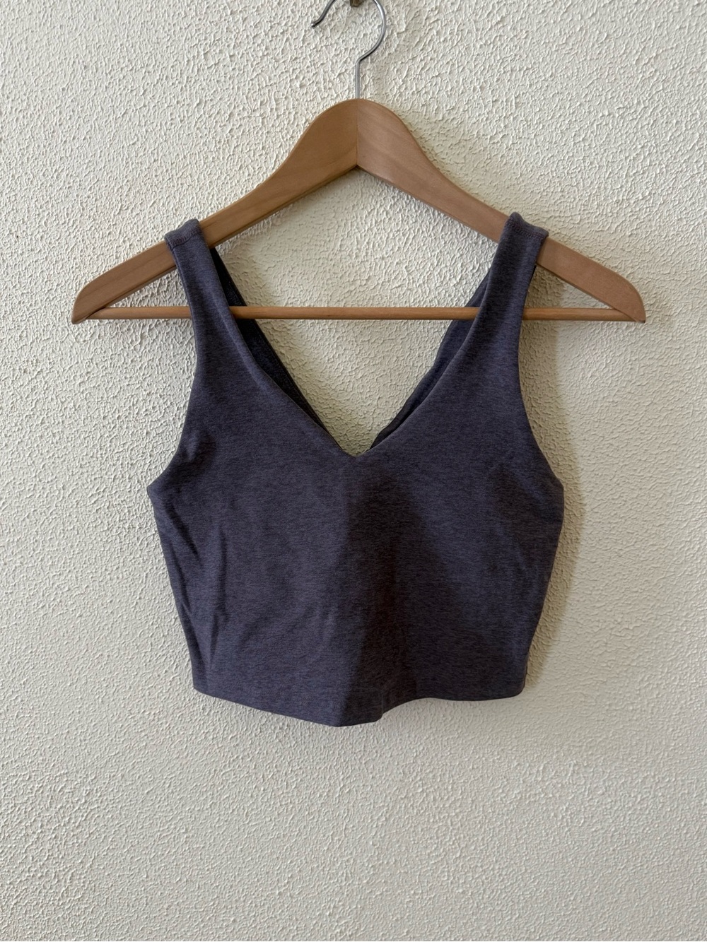 NWT Beyond Yoga Spacedye™ Good Day Cropped Tank in Heather Umber S